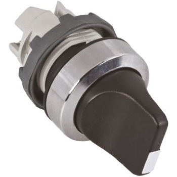 ABBモジュラシリーズ 2ポジション セレクタスイッチヘッド Short Handle Black ラッチ ABB ABB