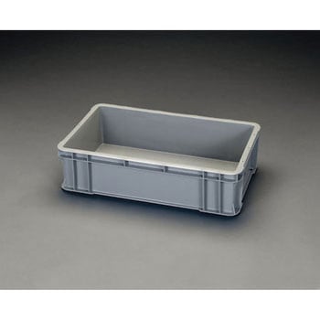 610x370x156mm/27.3L コンテナ(グレー) エスコ