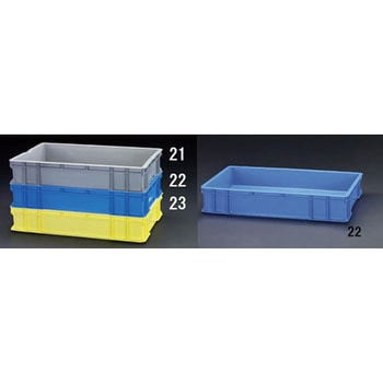 658x448x122mm/28.4L コンテナ(グレー) エスコ