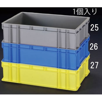 658x448x167mm/39.5L コンテナ(ブルー) エスコ