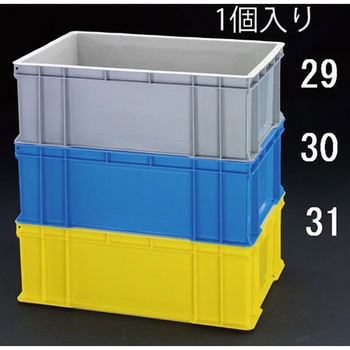 658x448x225mm/53.9L コンテナ(ブルー) エスコ