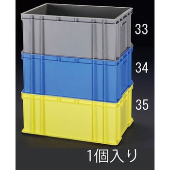 EA506AF-34 658x448x268mm/64.2L コンテナ(ブルー) エスコ