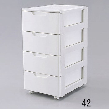 440x550x870mm 引き出し式収納ケース(4段) エスコ