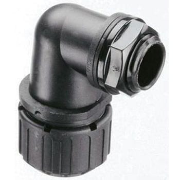 Adaptaflex コンジット 90° エルボー 黒 ナイロン 66 ADAPTAFLEX