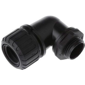 Adaptaflex コンジット 90° エルボー 黒 ナイロン 66 ADAPTAFLEX