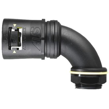 Adaptaflex コンジット 90° エルボー 黒 ナイロン 66 ADAPTAFLEX