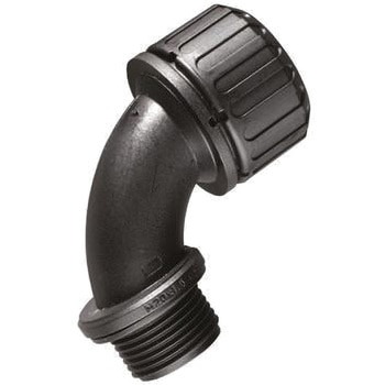 Adaptaflex コンジット 90° エルボー 黒 ナイロン 66 ADAPTAFLEX