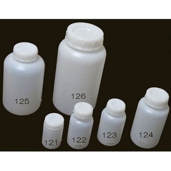 Φ63.5x117mm/0.25L 広口ポリ容器 エスコ