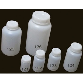 Φ126x235.5mm/2.0L 広口ポリ容器 エスコ ネジ口瓶・スクリュー瓶・規格瓶・軟膏瓶 【通販モノタロウ】 EA508AJ-126