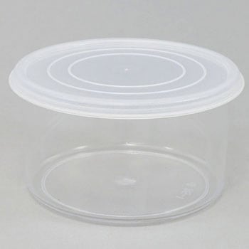 Φ95x58mm/380ml シール容器(ポリエチレン) エスコ