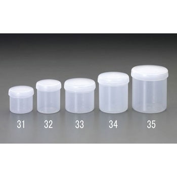 Φ61x64mm/105ml 広口ポリ容器 エスコ