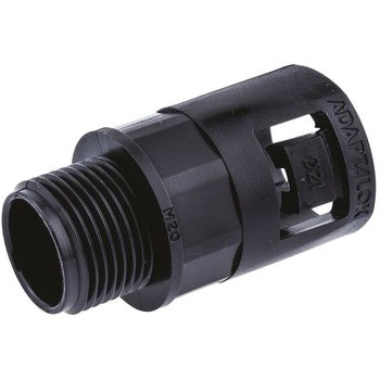 Adaptaflex コンジット ストレート 黒 ナイロン 66 ADAPTAFLEX