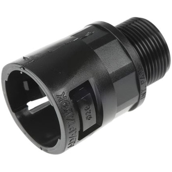 Adaptaflex コンジット ストレート 黒 ナイロン 66 ADAPTAFLEX