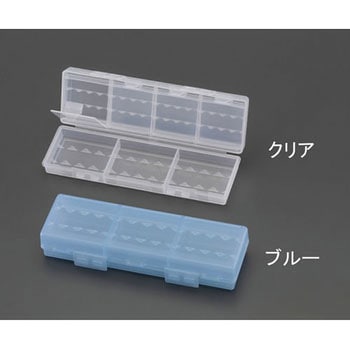205x66x33mm 電池ケース(単3・単4用/クリア) エスコ