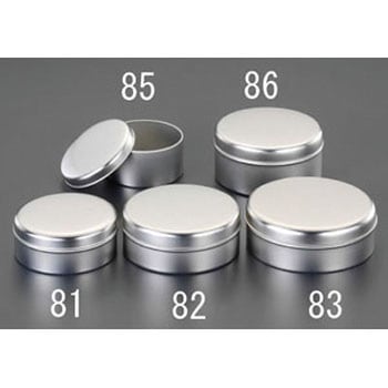 Φ 75x37mm 容 器(スチール製) エスコ