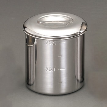 Φ140x140mm/2.1L ポット(メモリ付/ステンレス製) エスコ