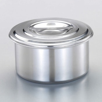 Φ140x80mm/1.20L 浅型ポット(ステンレス製) エスコ