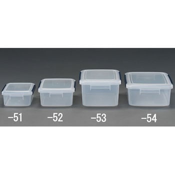241x329x117mm/5.6L 密閉保存容器(PP製) - エスコ