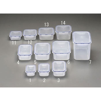 99x133x51mm/0.33L 密閉保存容器 エスコ