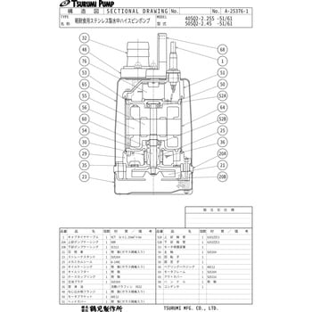 軽耐食用ステンレス製水中ハイスピンポンプ SQ型