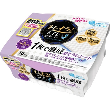 733770 キレキラ!トイレクリーナー 1枚で徹底おそうじシート エリエール 49980535