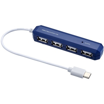 USB2．0/Type-C/4ポートハブ/15cm ナカバヤシ