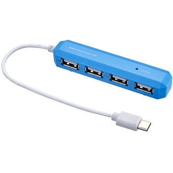 USB2．0/Type-C/4ポートハブ/15cm ナカバヤシ