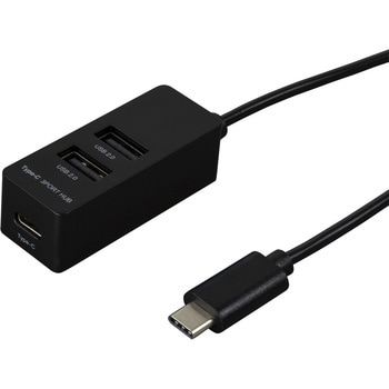 Type-C/USB2．0/3ポートハブ/120cm ナカバヤシ