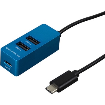 Type-C/USB2．0/3ポートハブ/120cm ナカバヤシ