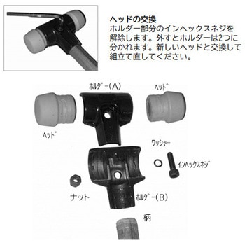 40mm ハンマーヘッド(軟鉄・ハード) エスコ
