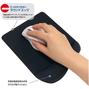 リストレスト一体型マウスパッド ナカバヤシ