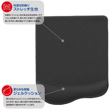 リストレスト一体型マウスパッド ナカバヤシ
