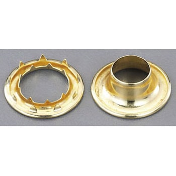 10mm 真鍮ハトメ・強力爪付(8組) エスコ