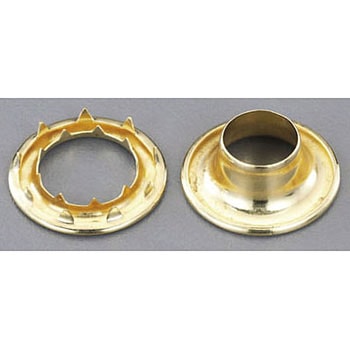 7mm 真鍮ハトメ・強力爪付(8組) エスコ