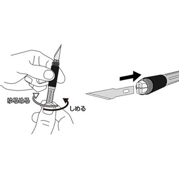 170mm アートナイフ エスコ