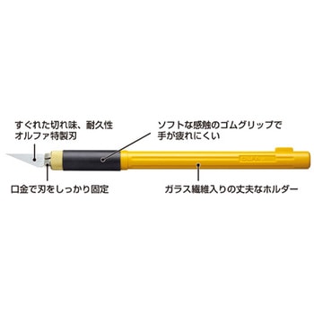 170mm アートナイフ(替刃15枚付セット) エスコ