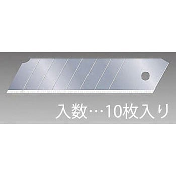 100x22x0.65mm カッターナイフ替刃(10枚) エスコ