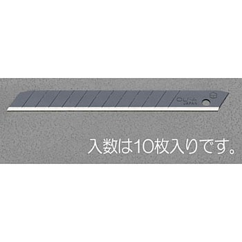 80x 9x0.38mm カッターナイフ替刃(10枚) エスコ
