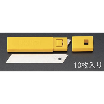110x18x0.5mm カッターナイフ替刃・折れ線無(10枚) エスコ