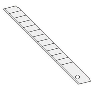 80x 9x0.38mm カッターナイフ替刃(50枚) - エスコ