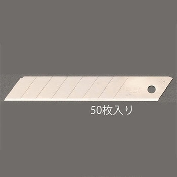 100x18x0.5mm カッターナイフ替刃(50枚) - エスコ