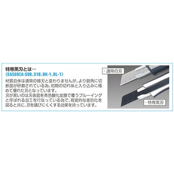 100x18x0.5mm カッターナイフ替刃(50枚) エスコ