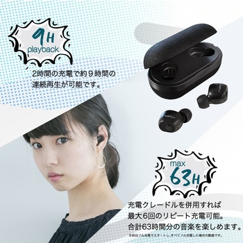OWL-SAMU-SE04-BK Bluetoothイヤホン 1個 OWLTECH(オウルテック