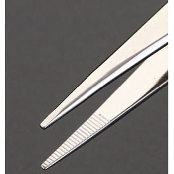 125mm 精密用ピンセット(特殊鋼 ニッケルメッキ) エスコ