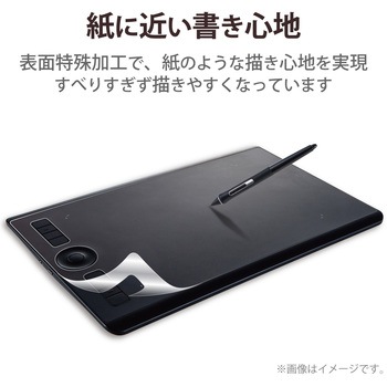 ワコム Wacom Intuos Pro medium 保護フィルム ペーパーライク ケント紙 指紋反射防止 エレコム