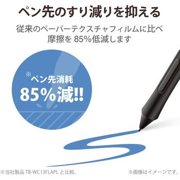 ワコム Wacom Intuos medium ワイヤレス 2018年モデル 保護フィルム ペーパーライク ケント紙タイプ 指紋反射防止 エレコム