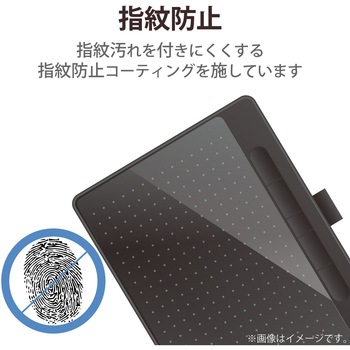 ワコム Wacom Intuos medium ワイヤレス 2018年モデル 保護フィルム ペーパーライク ケント紙タイプ 指紋反射防止 エレコム