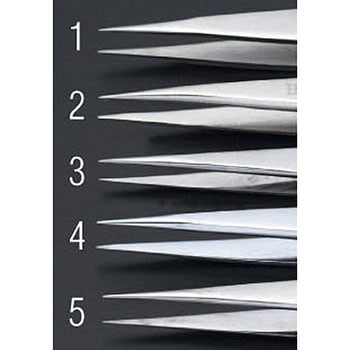 0.3x115mm/ 00  精密用ピンセット(ステンレス製) エスコ