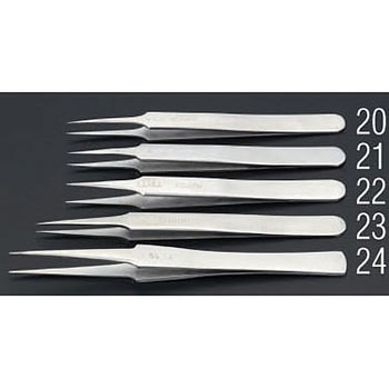 0.2x110mm/ 5   精密用ピンセット(ステンレス製) エスコ