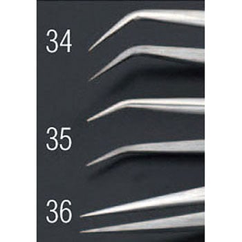 0.35x120mm/5A  精密用ピンセット(ステンレス製) エスコ